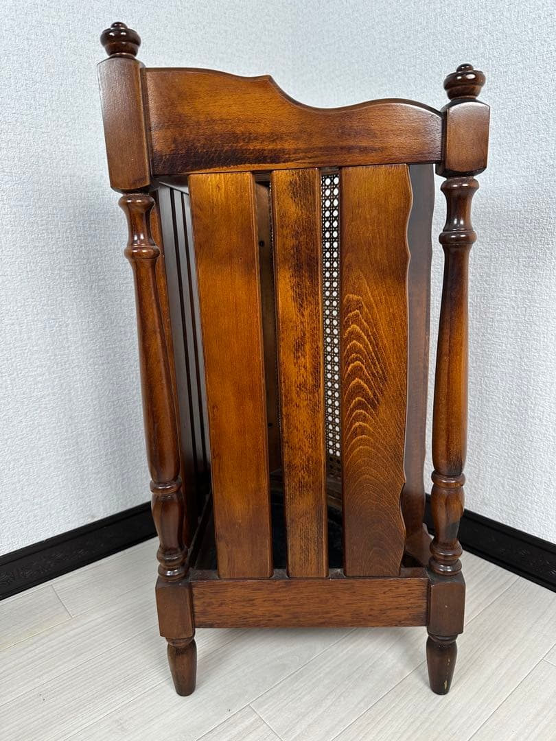 カリモク コーナー 傘立て コロニアル 木製 インテリア 家具 ※i4※