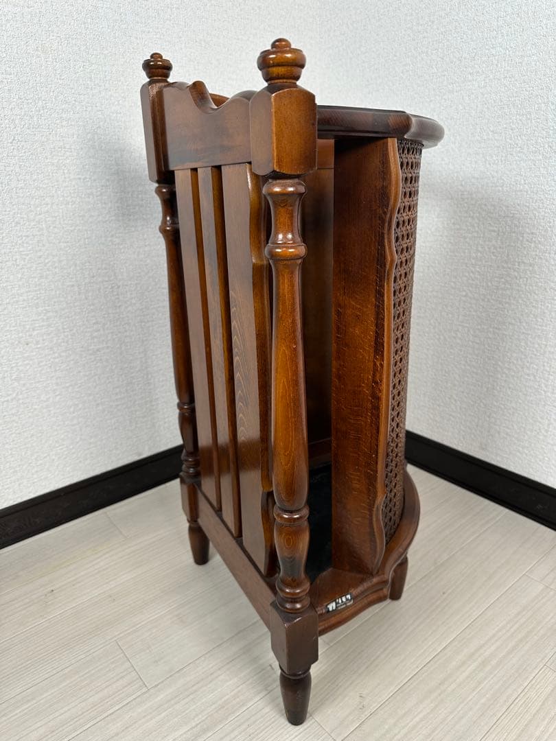 カリモク コーナー 傘立て コロニアル 木製 インテリア 家具 ※i4※