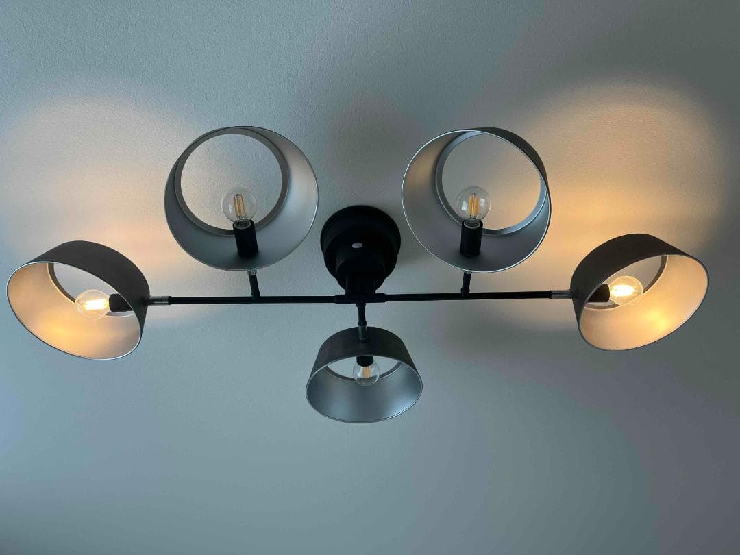 【値下げ】【送料込み】カピエンテ１　シーリングライト（５灯）　ビンテージシルバー