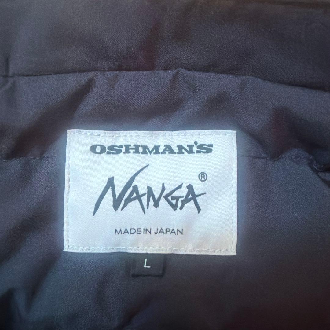 ナンガ オッシュマンズ 別注 インナーダウン ノーカラーダウン NANGA L