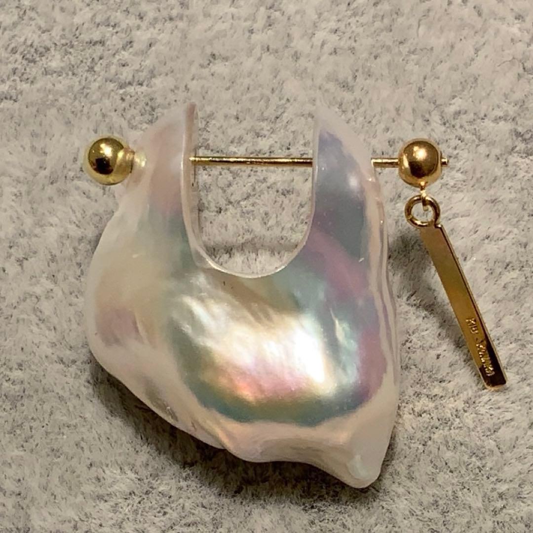 週末SALE MONAKA jewellery パール ロックピアス モナカ