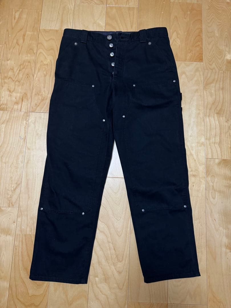 クロムハーツ カーペンターパンツ　ダブルニー W34