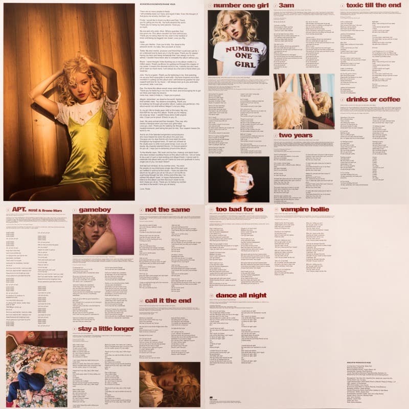 ポラ2枚付 Rose Rosie BLACKPINK 新品 アナログ 送料込