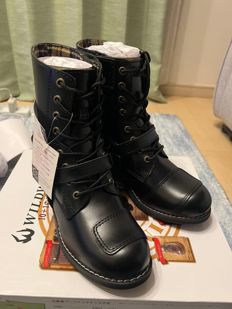 未使用WILD WING ファルコン レディース ライディングブーツ23.5cm
