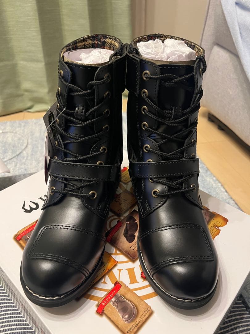 未使用WILD WING ファルコン レディース ライディングブーツ23.5cm