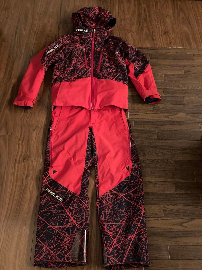 FABLICE スキーウェア 赤黒 SS