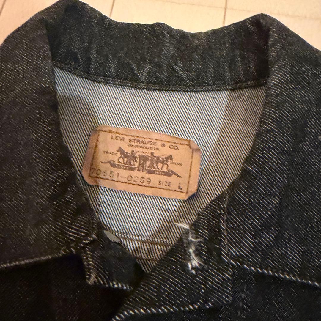 Levi's オレンジタブ デニムジャケット 先染めブラック