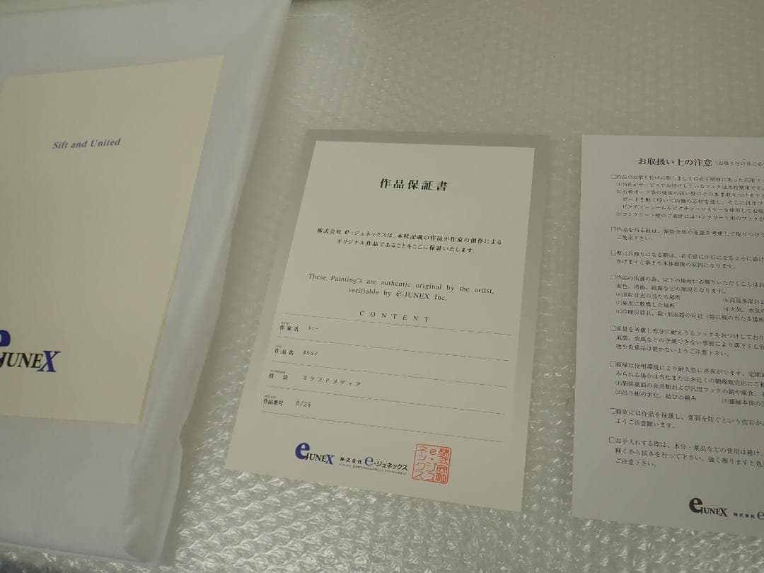 ㉗新品・保証書付 Tony　トニー「ホウメイ」ミクスドメディア アールビバン