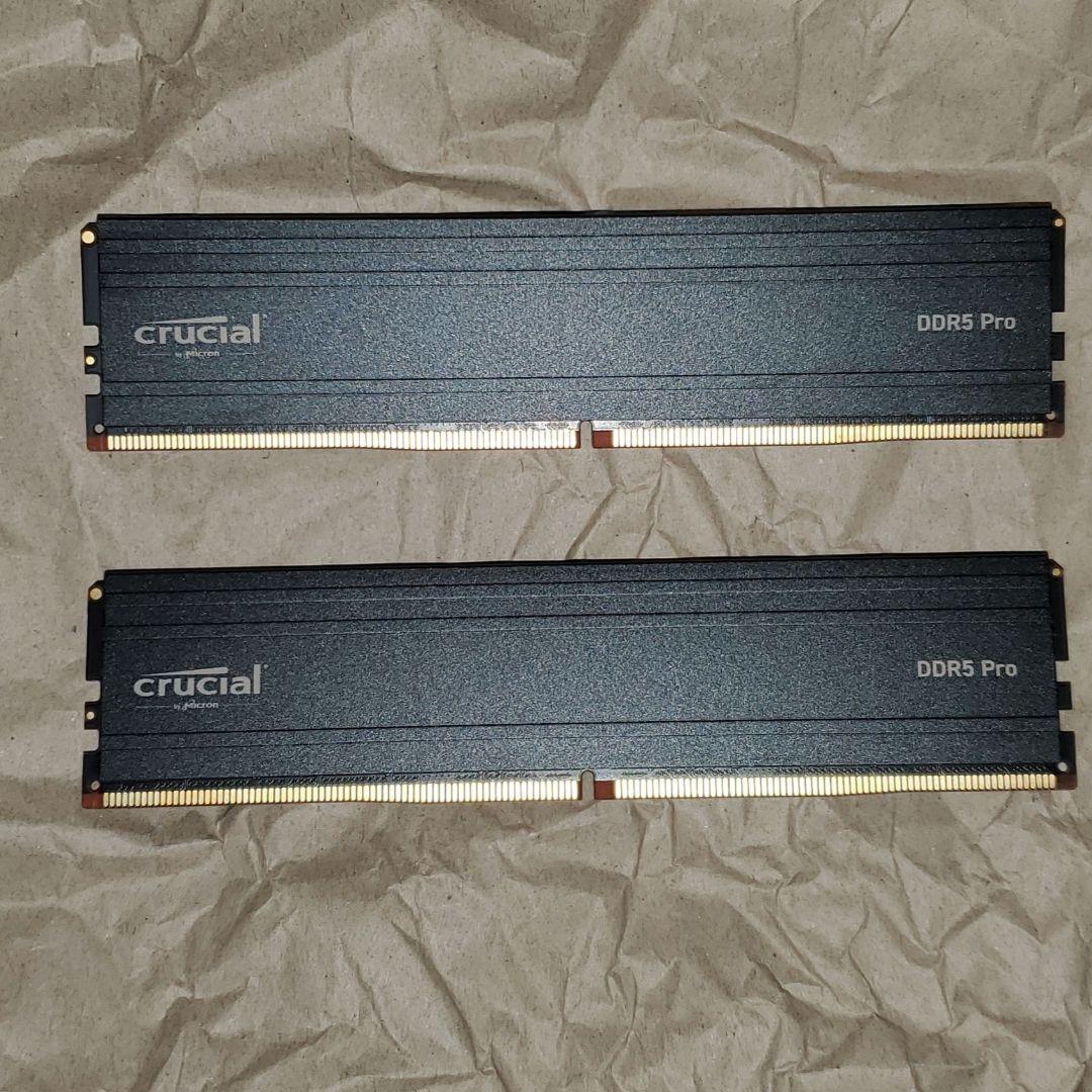 新品 Crucial Pro DDR5 96GB(48GBx2) 動作確認済み