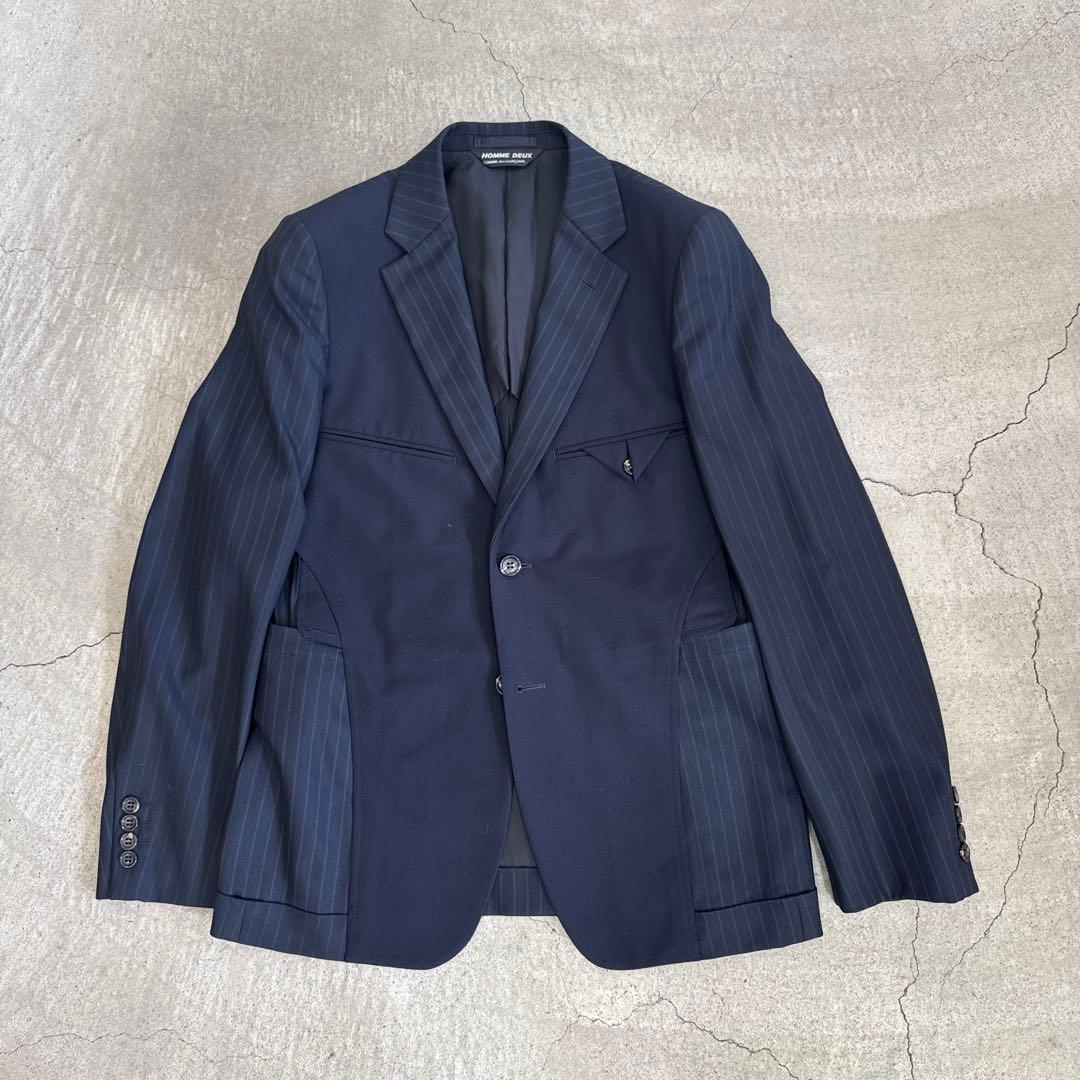 COMME des GARCONS HOMME DEUX ネイビー ストライプ