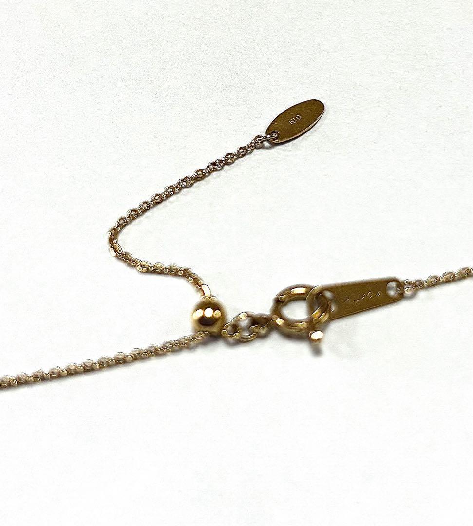 お値下げ！agete K10 アラベスクダイヤネックレス