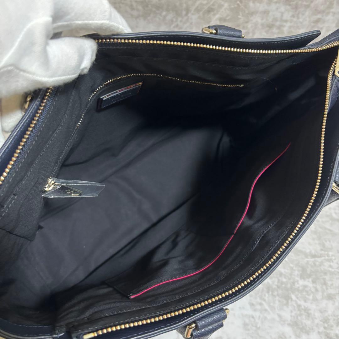 H189 極美品✨ポールスミス　トートバッグ　インセットクロスオーバーストライプ