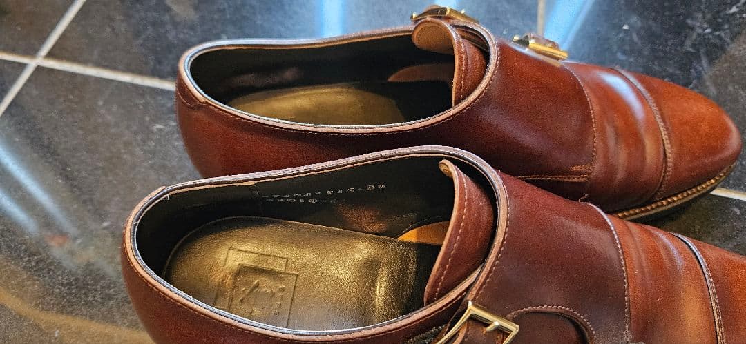 三陽山長　コードバン　 ダブルモンク