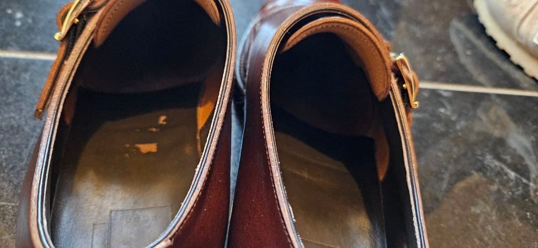 三陽山長　コードバン　 ダブルモンク