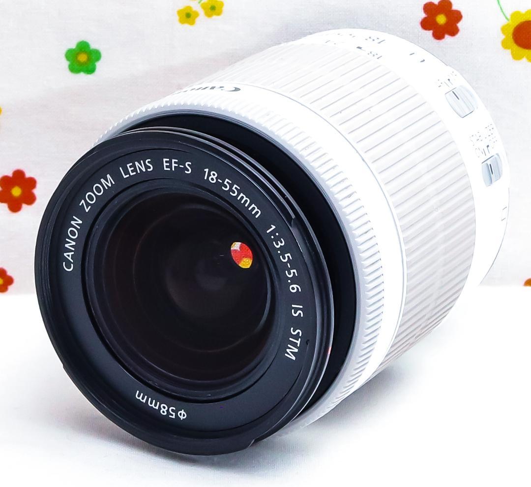 美品 Canon kiss x7☆希少ホワイト☆スマホに転送☆高性能レンズ！