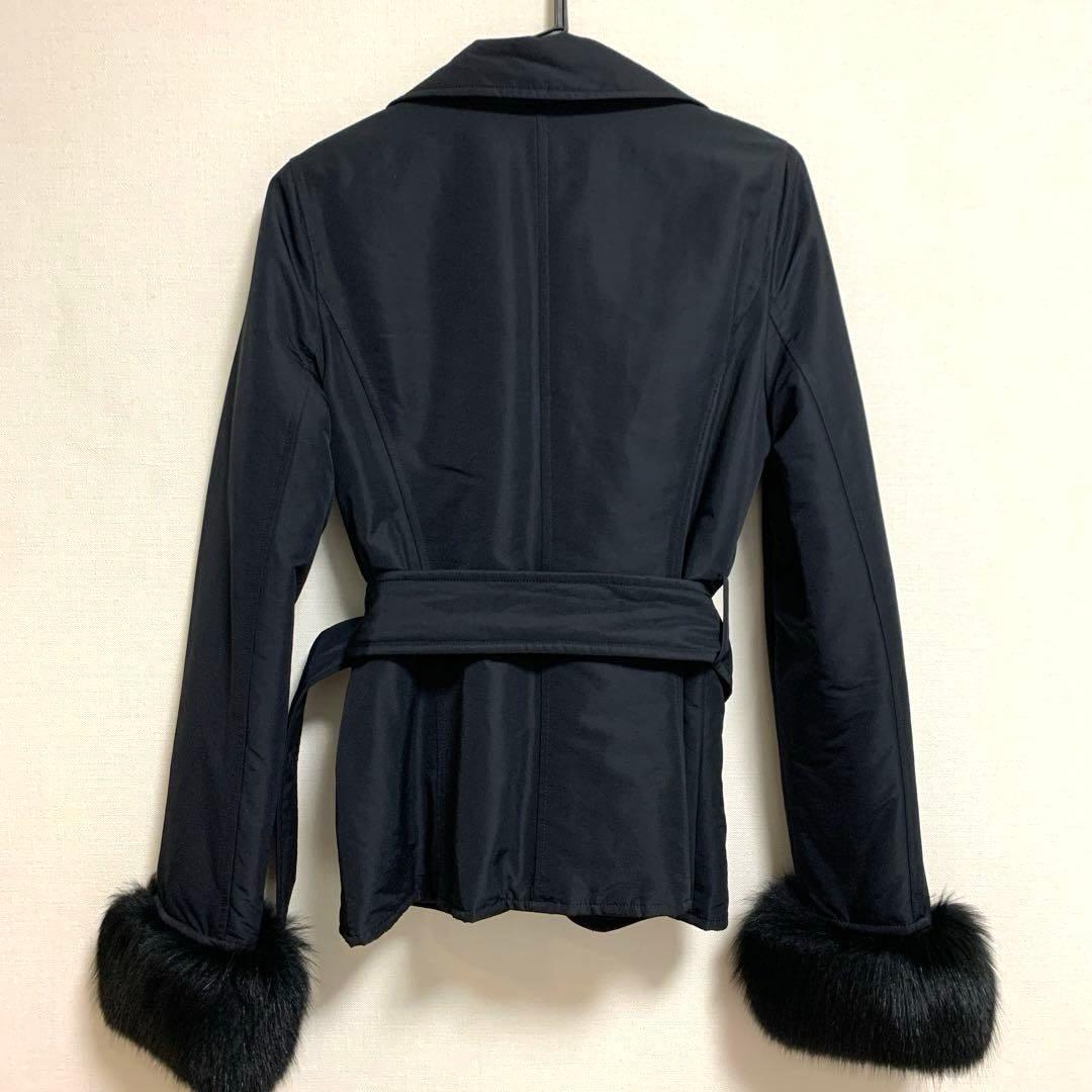 【極美品】ノーベスパジオ　ブルーフォックス付ジャケット 38 Mサイズ相当