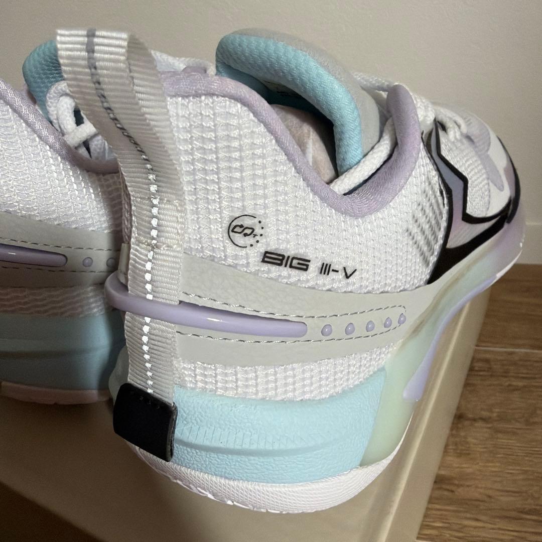 新品✨361°バスケシューズ25cm 白/青 箱付