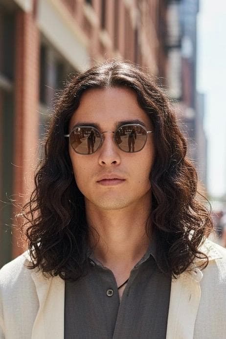 金子眼鏡ｘLazy Red ヘキサゴン型サングラス