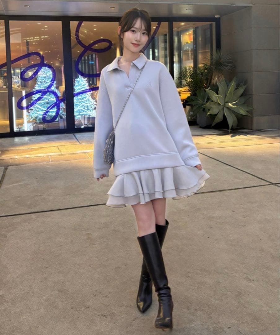 【USAGI ONLINE/ZOZOTOWN限定】スキッパーミニワンピース