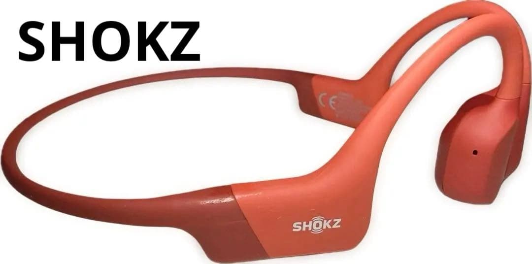 Shokz openrun 骨伝導イヤホン　赤RED