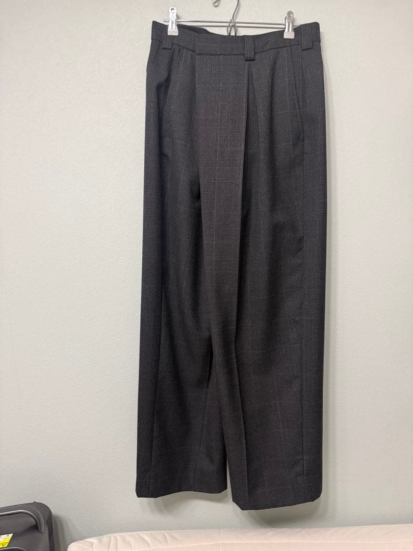 【定価9万】Tailored Wool Blend Wrap Trousers