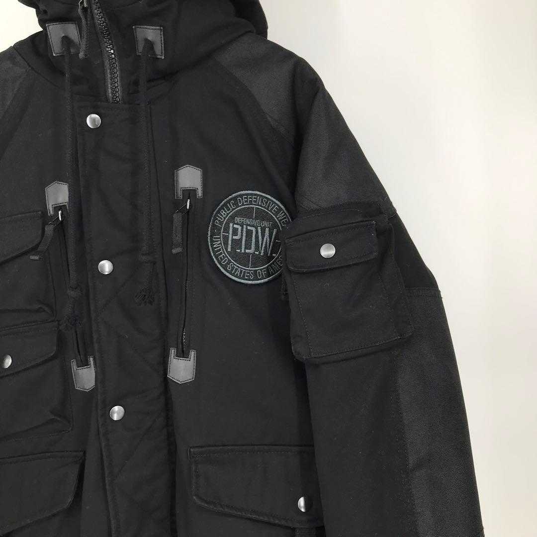 アビレックス P.D.W　パフジャケット　N−3B　ブラック　2XL