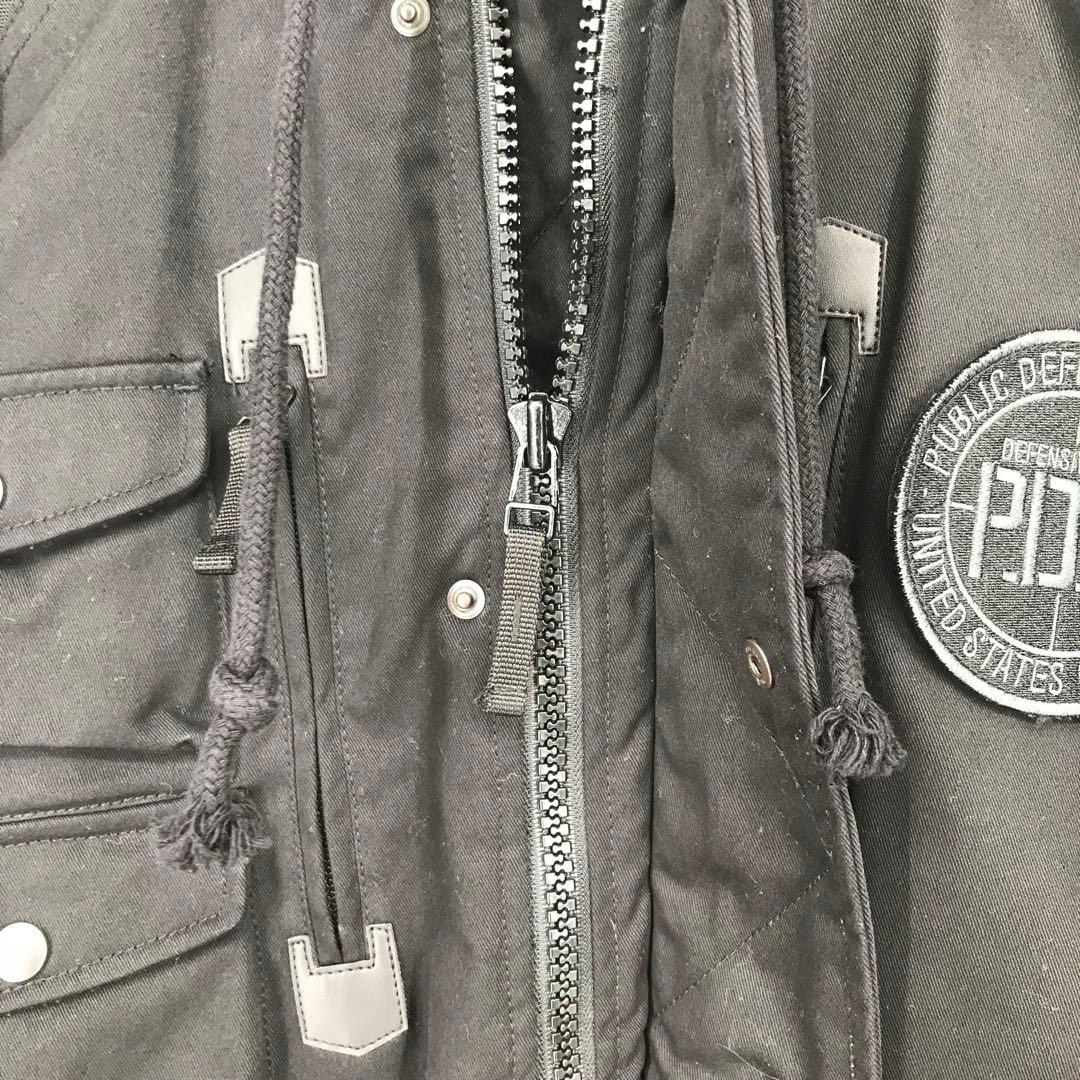 アビレックス P.D.W　パフジャケット　N−3B　ブラック　2XL