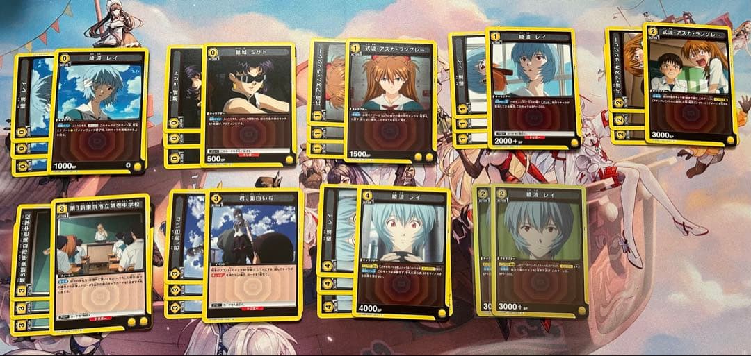 ユニオンアリーナ　ヒロインズデッキ(ST版 R 綾波レイ入り)　調整パーツ付き