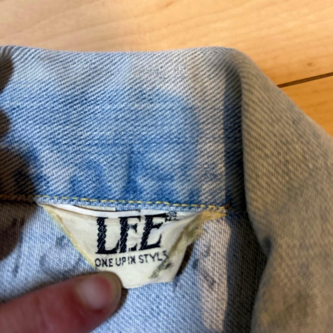 60s 70s USA製　lee 大文字　セカンド　デニムジャケット　三角タグ