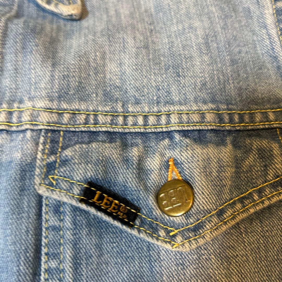 60s 70s USA製　lee 大文字　セカンド　デニムジャケット　三角タグ