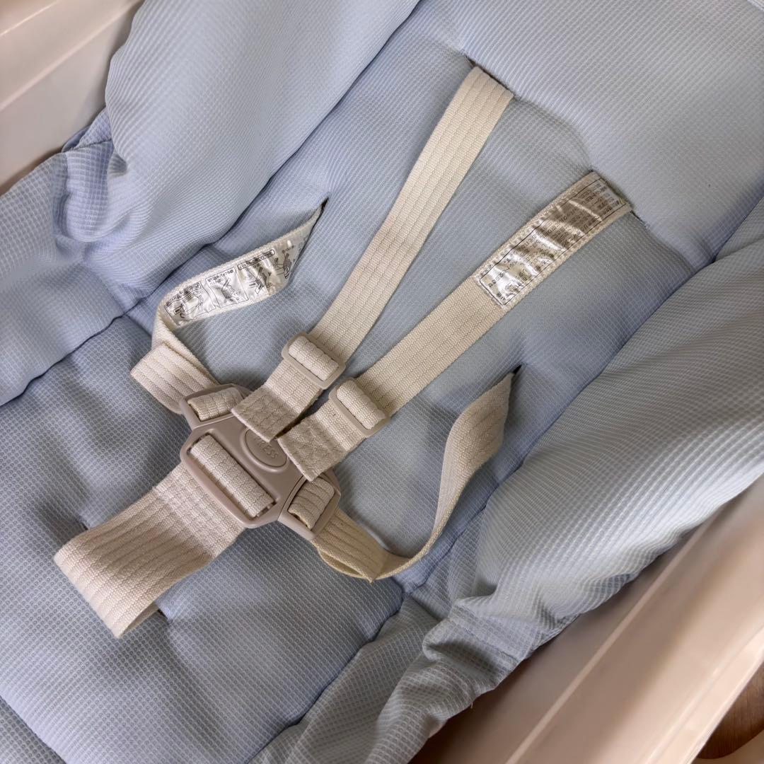 極上クリーニング済　☆美品☆　コンビ　ハイローベッド＆チェア　ネムリラ　ブルー