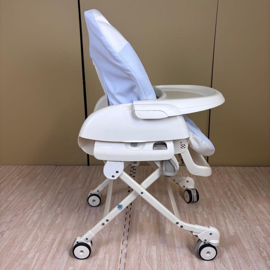 極上クリーニング済　☆美品☆　コンビ　ハイローベッド＆チェア　ネムリラ　ブルー