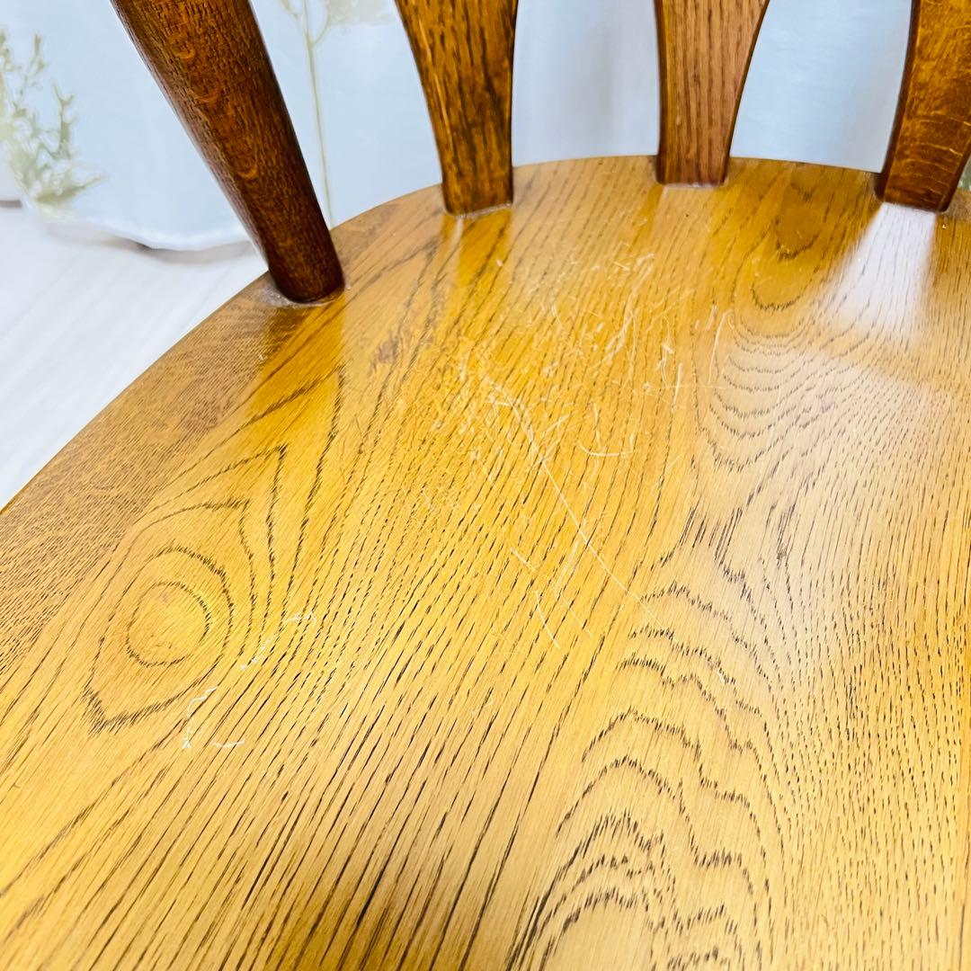 WINDS 太平 飛騨家具 ウィンザーチェア 回転椅子 ナラ材　D