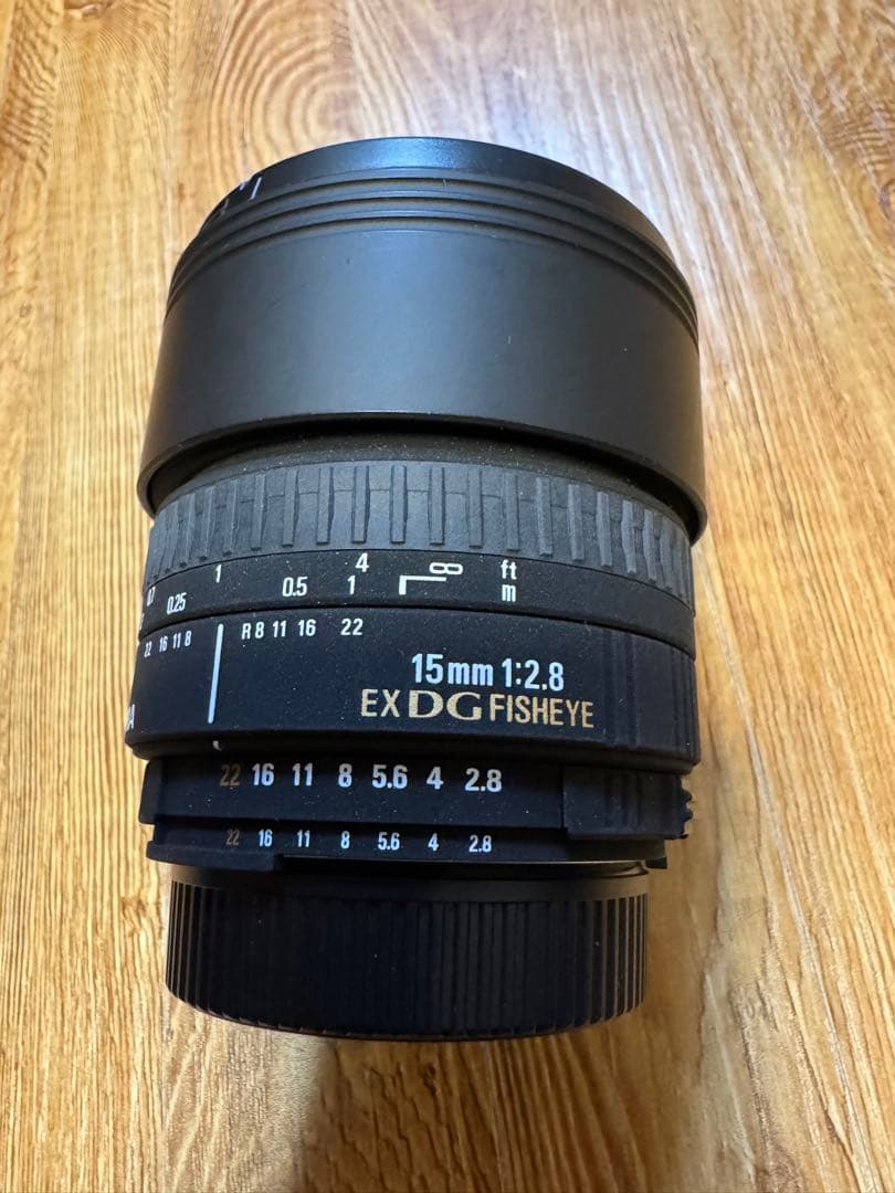 SIGMA 15mm F2.8 EX DG FISHEYE レンズ　nikon