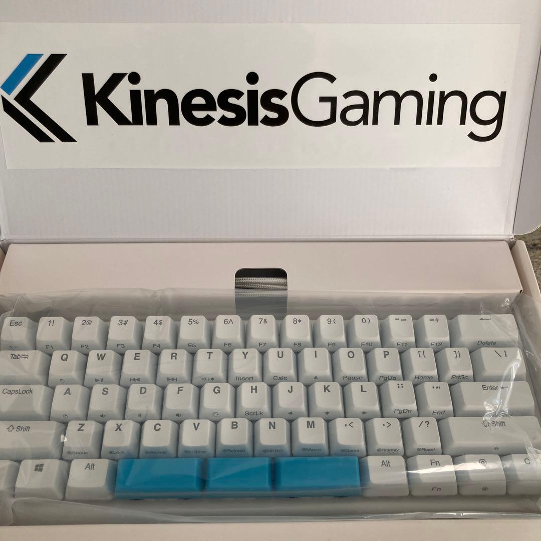 Kinesis Gaming TKO スペース分割　ホワイト　キーボード