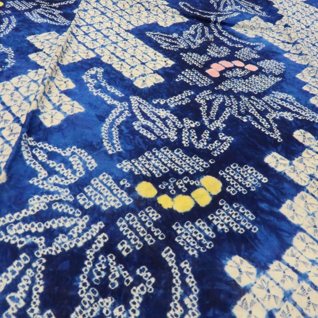 さゆ✺有松鳴海絞り 綿 高級浴衣 着物 A3240