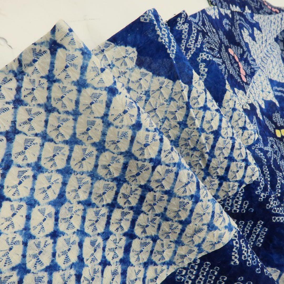 さゆ✺有松鳴海絞り 綿 高級浴衣 着物 A3240