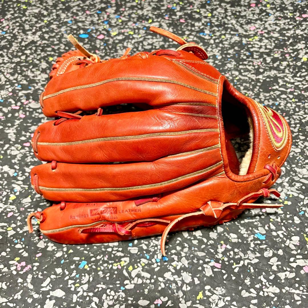 ローリングス プロプリモ 和牛レザー 硬式用 外野手用 グローブ レッドオレンジ