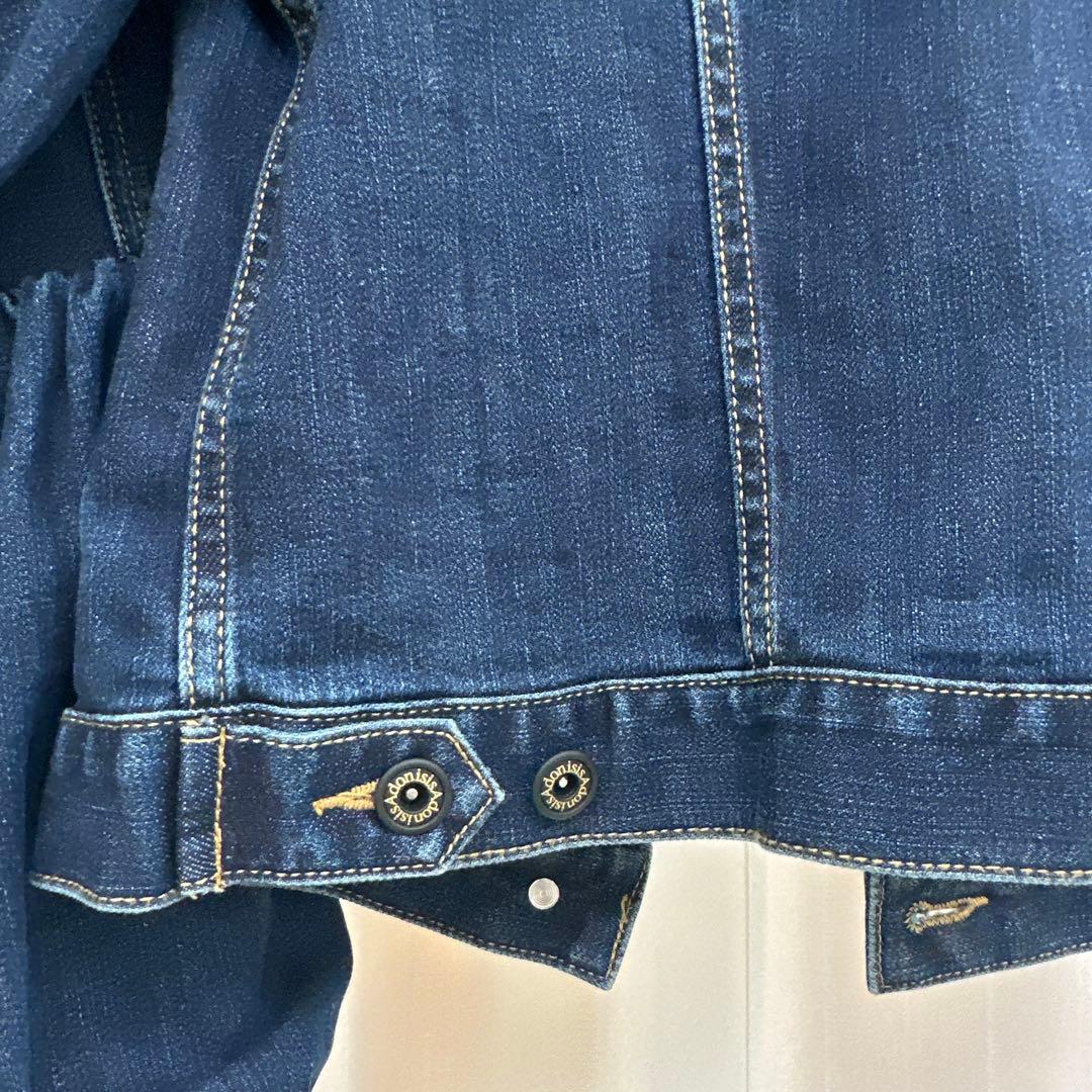 【完売商品】新品未使用/Adonisis/デニムジャケット/パールフラワー装飾