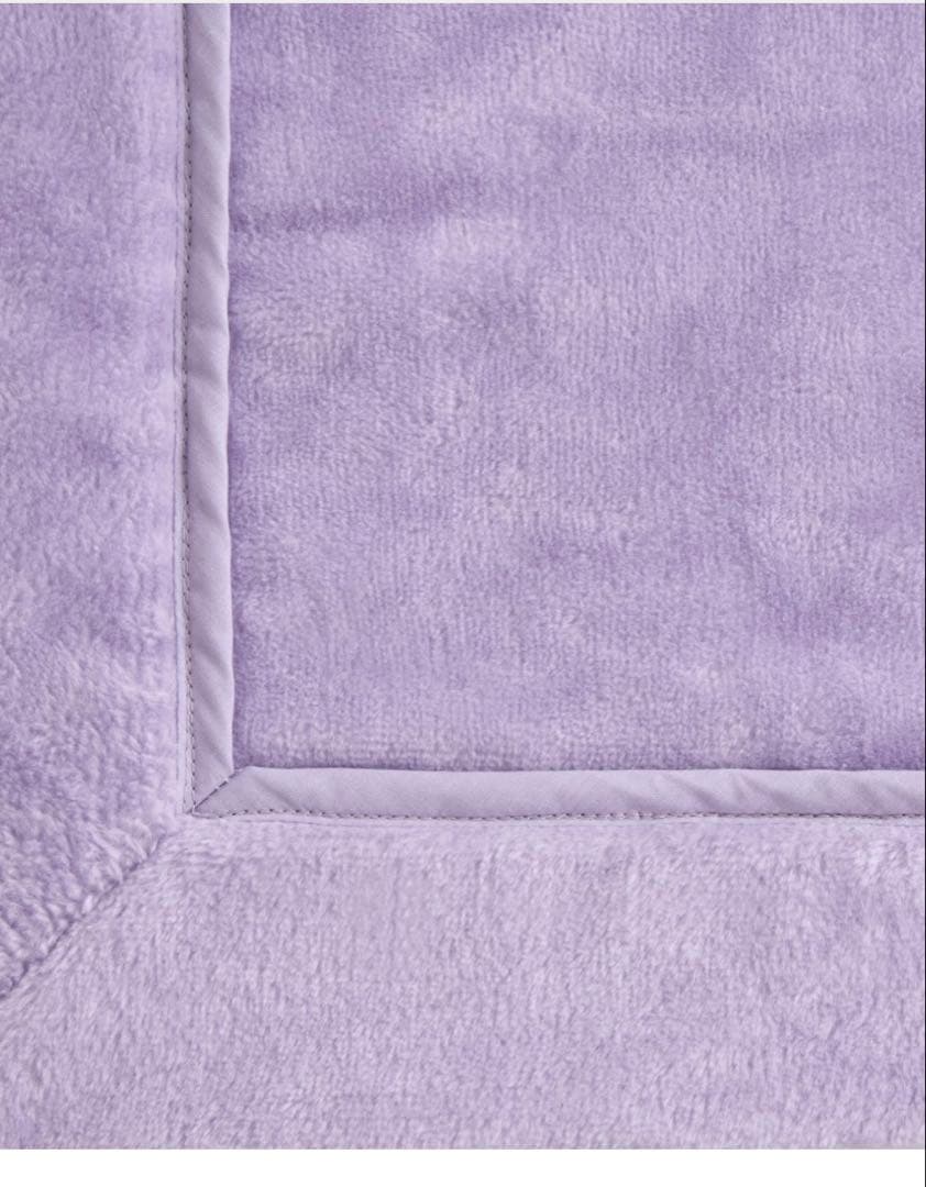 新品★ イヴドローム　コットンブランケット　綿毛布　ハーフケット　藤色