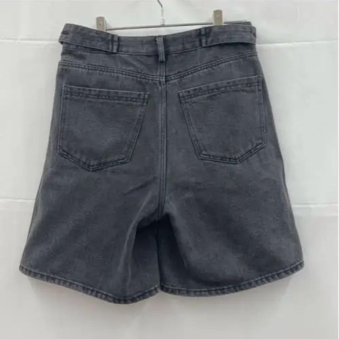 kimhekim デニム　ハーフパンツ　ブラック