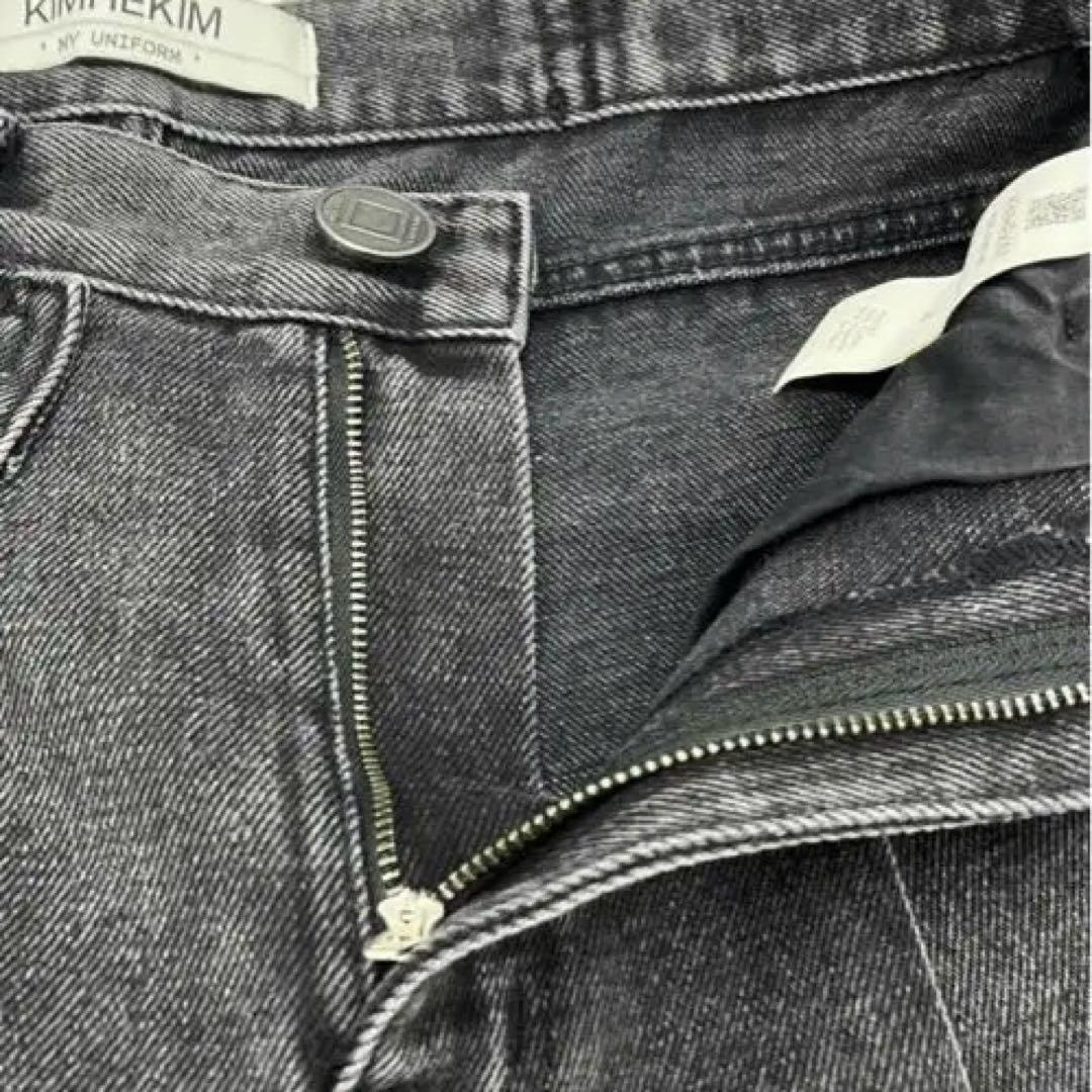 kimhekim デニム　ハーフパンツ　ブラック