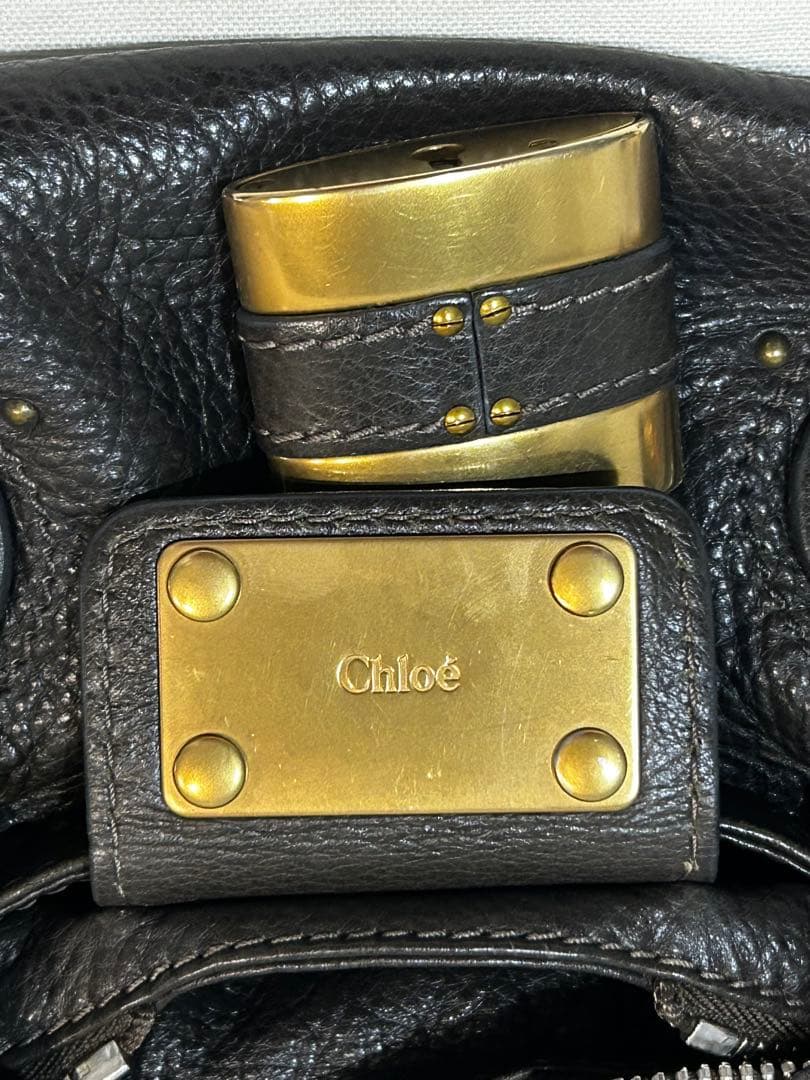 クロエ　パディントン　ハンドバッグ 金具 鍵付き