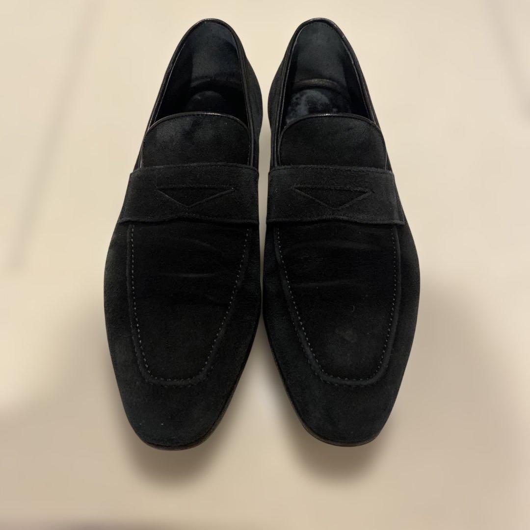 フェランテ　スエード ローファー　ブラック