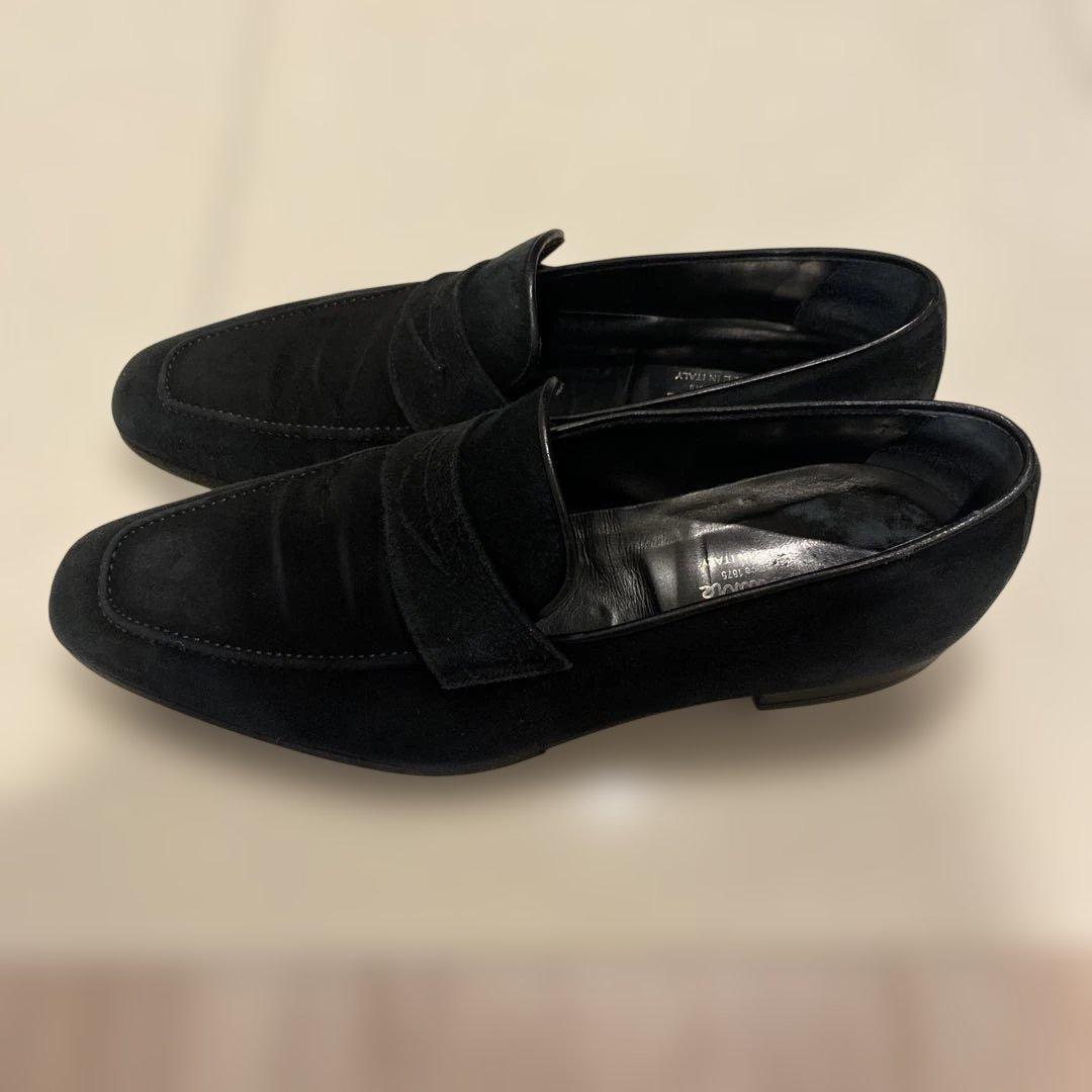 フェランテ　スエード ローファー　ブラック