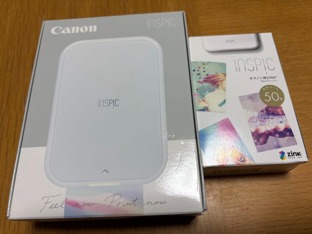 Canon iNSPiC PV-233 WH 本体 + フォトペーパー 50枚