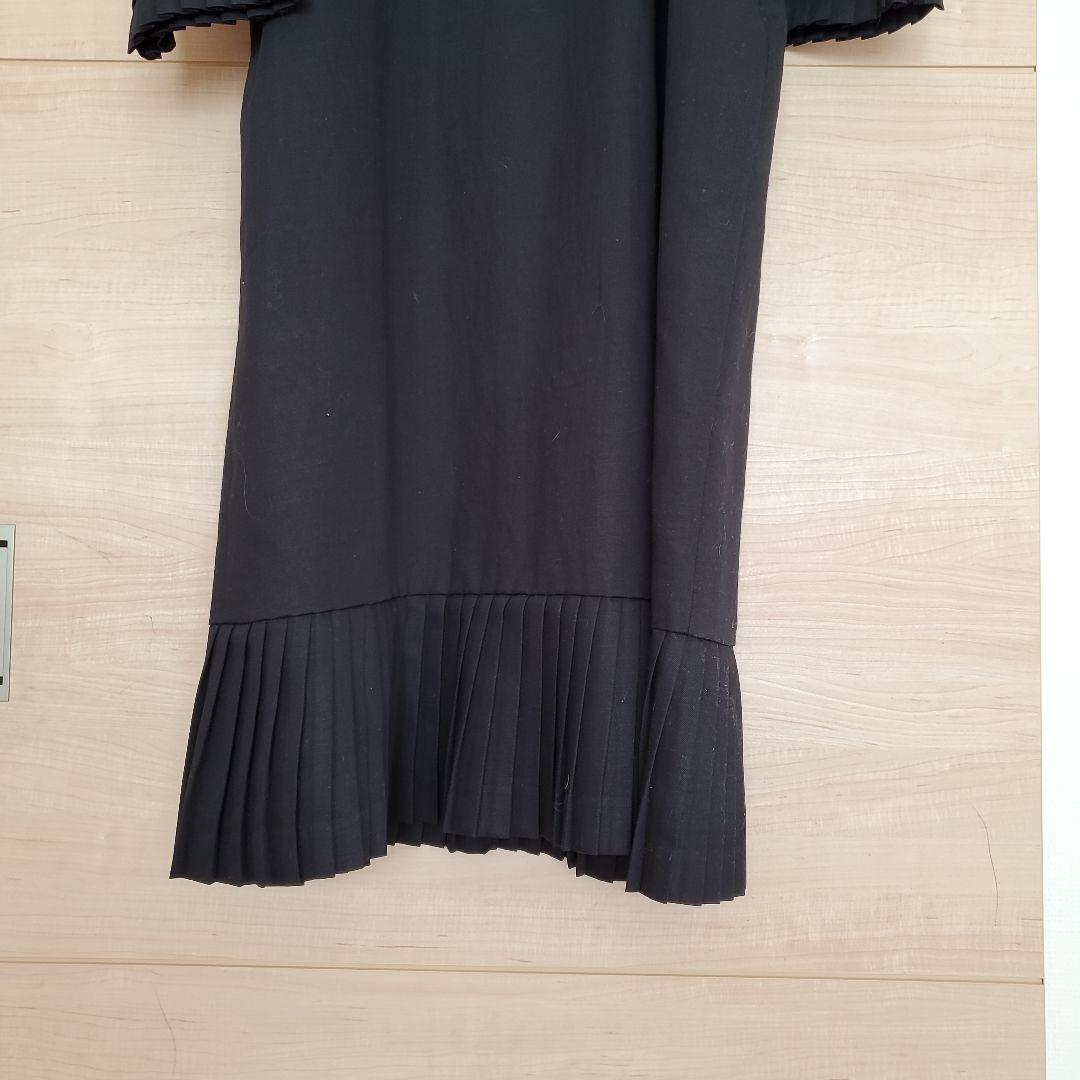 中川政七商店　重ね襞のワンピース&ジャケット　黒　フォーマル