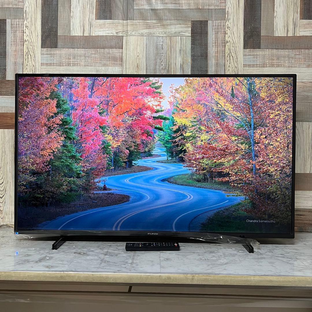 リクエスト価格全国送料込フナイ50V型液晶4Kチューナー内蔵、見ながら録画HDD