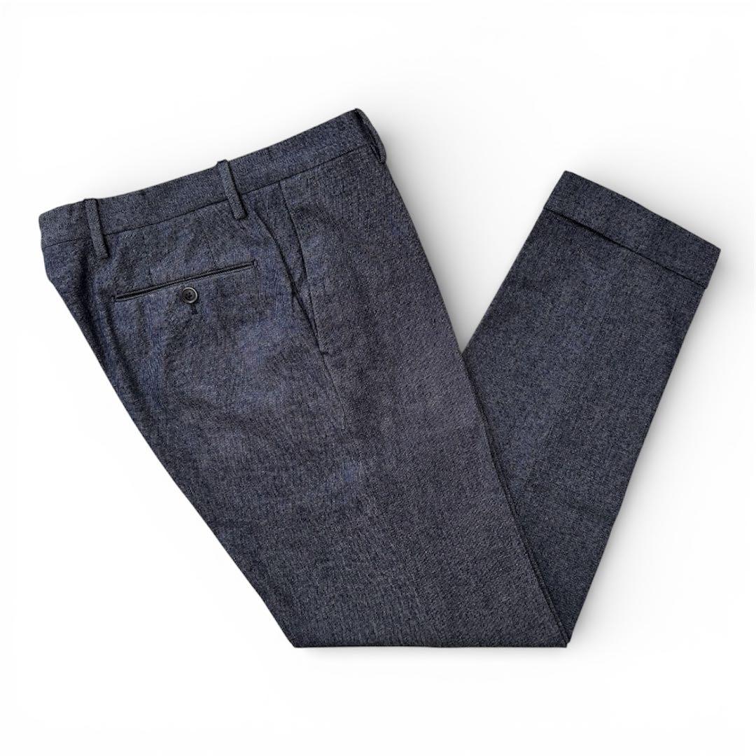 PT01 デニム調 スラックス 46 EVO FIT ストレッチ　ルーマニア製