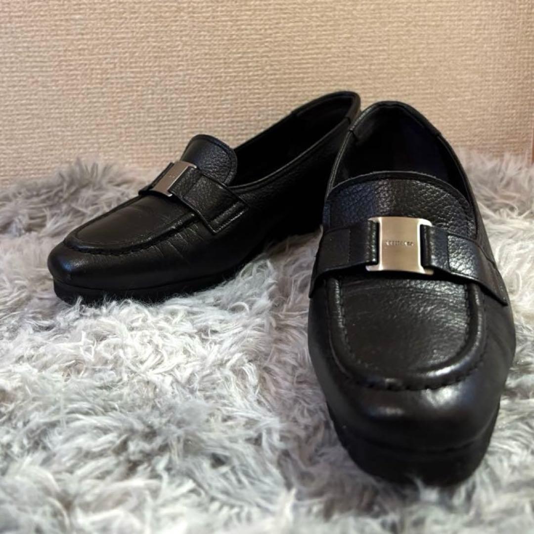 【MIHAMA】雨天兼用ローファー（BWW05R、22.5cm）